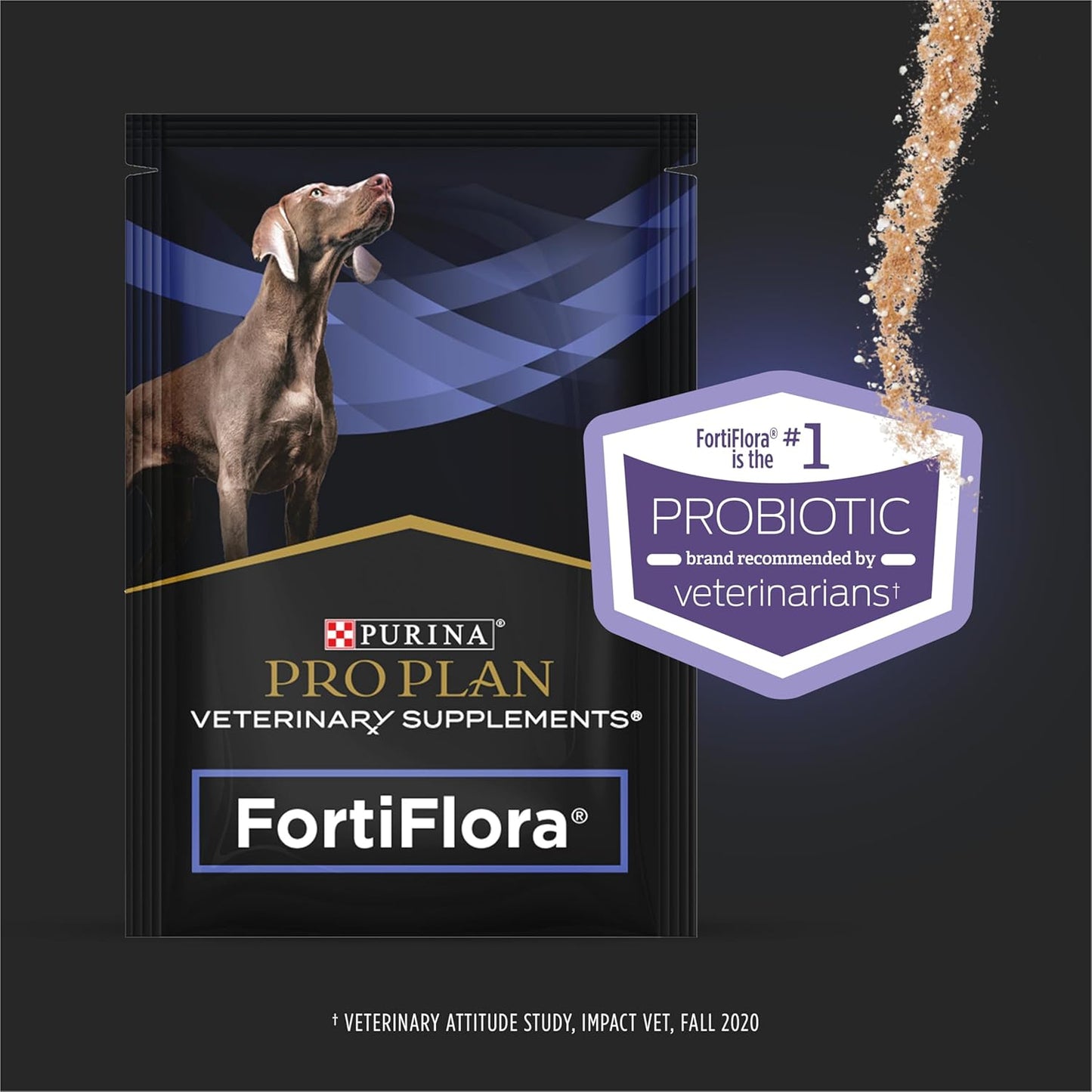 Purina Pro Plan Veterinary Supplements Fortiflora Powdered Dog Probiotics - 30 G Sachets (Pack of 30)