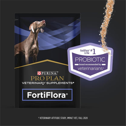 Purina Pro Plan Veterinary Supplements Fortiflora Powdered Dog Probiotics - 30 G Sachets (Pack of 30)