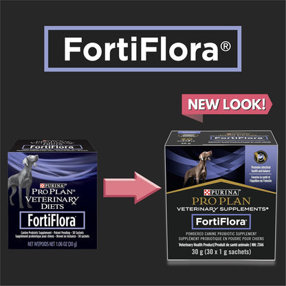 Purina Pro Plan Veterinary Supplements Fortiflora Powdered Dog Probiotics - 30 G Sachets (Pack of 30)